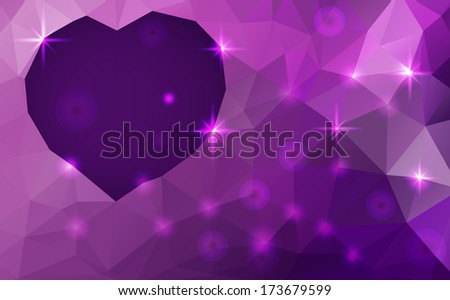 Abstract polygonal cosmic background