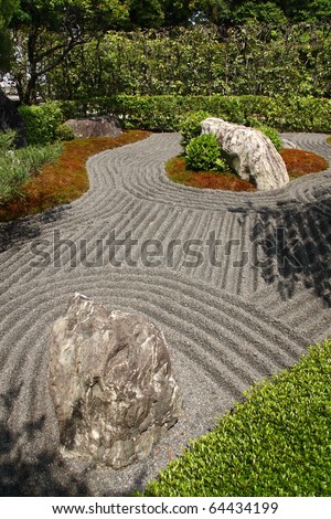 Japanese zen gardens in Kyoto