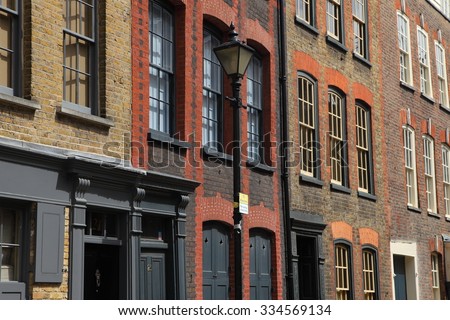 Facades of east London