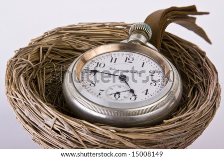 Antique Watch in Nest