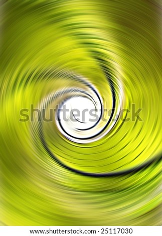Green spiral background