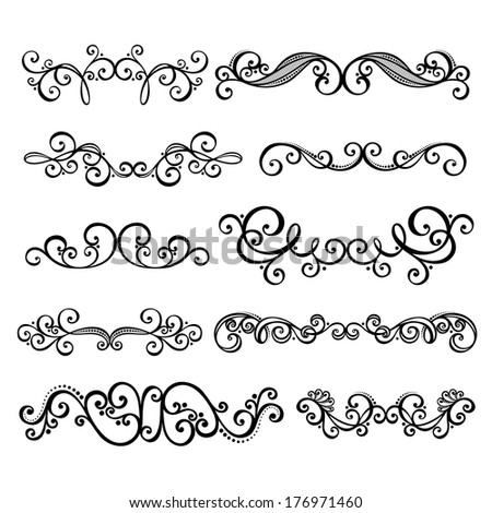 Set: Calligraphic Borders and Page Decoration