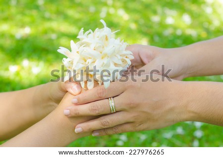 Couple Proposal with flower