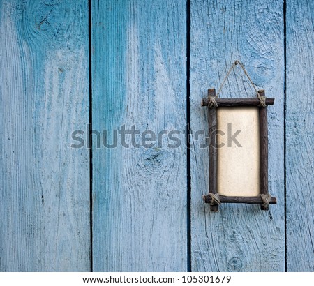 wooden board hanging on the wall