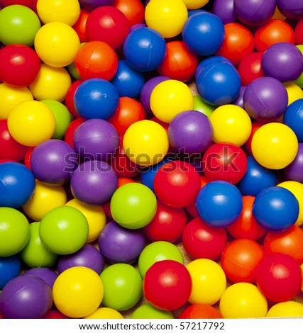 colorful plastic balls on children\'s playground