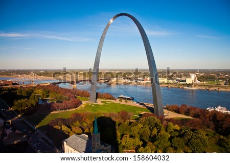 Image Of The St. Louis Gateway Arch In St. Louis, Mo.