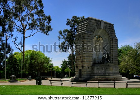 - the National War Memorial in Adelaide, South Australia, Australia; located on the corner of North Terrace and Kintore Avenue