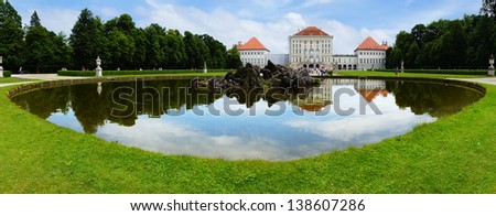 MUNICH, GERMANY - JUNE 07:  Park of the Nymphenburg Palace in June 07, 2012 on Munich, Germany. Nymphenburg Palace was the main summer residence of the rulers of Bavaria.
