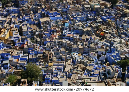 Jodhpur, the blue city. India