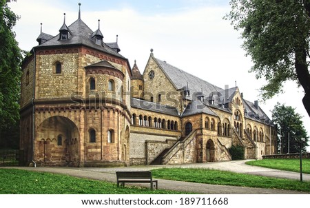 GOSLAR - JULY 28, 2012: Imperial Palace (Kaiserpfalz). The imperial palace is the largest, oldest and altogether best preserved 11th century building in Germany.