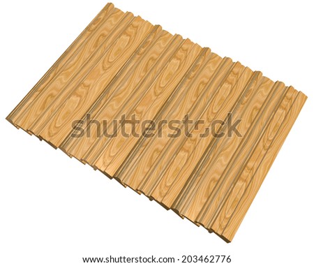 Skirting boards isolated on white