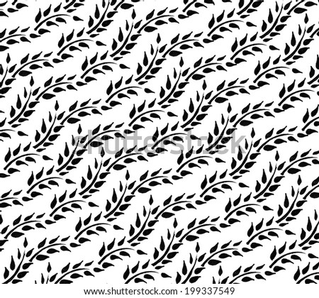 Background of seamless leaf pattern
