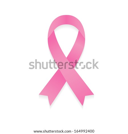 Pink Ribbon With Gradient Mesh Vector Illustration Pink Ribbon With Gradient Mesh Vector Illustration