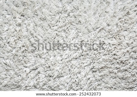 Close up of fluffy carpet