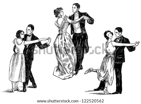 vintage dancing couples