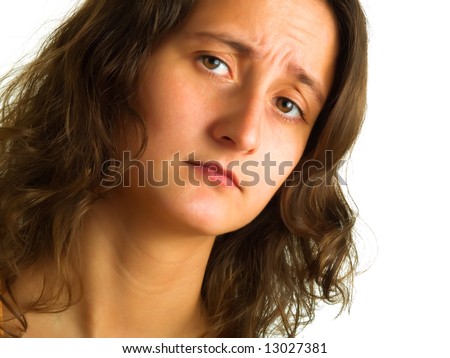 pretty girls with light brown hair. stock photo : A pretty girl