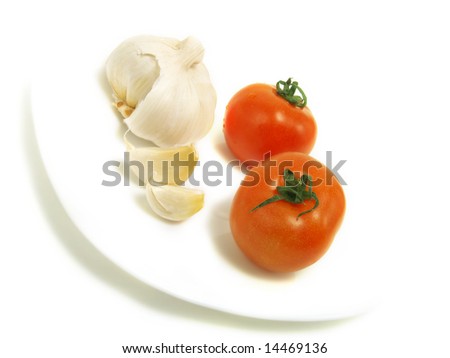 cloves of garlic. two cloves of garlic and