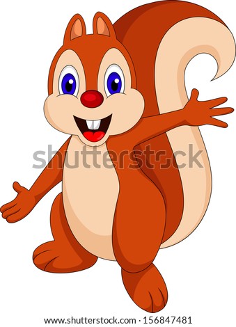 Cute Cartoon Squirrel Cute Cartoon Squirrel