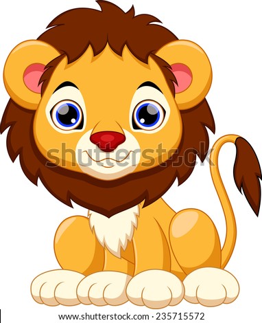 Cute lion cartoon Cute lion cartoon