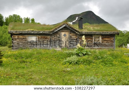 old wooden house in north of Sweden