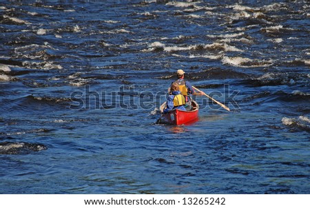 Canoe in the river