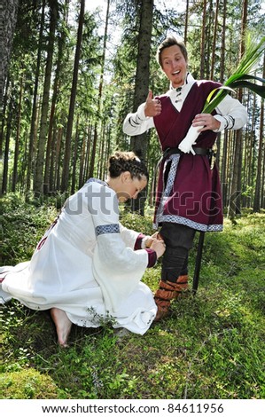 Princess bride and her knight / wedding