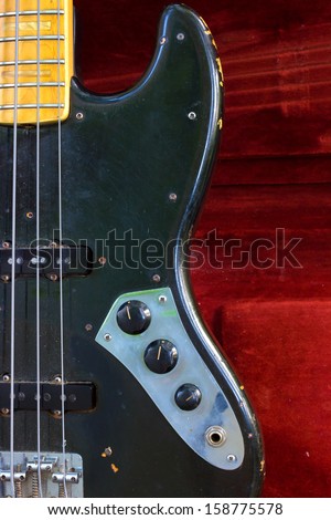Bass Guitars in close-up, Bass Guitars, photography