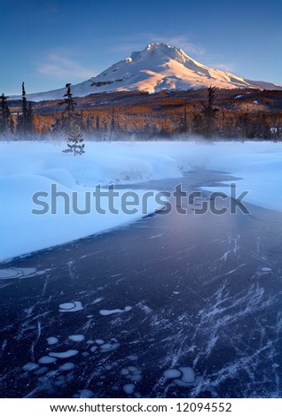Mount Hood Winter Sunrise