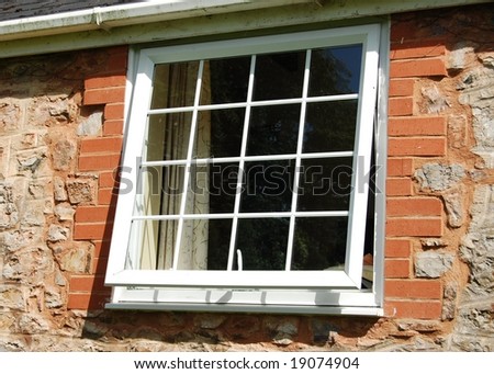 Old fashioned window slightly open
