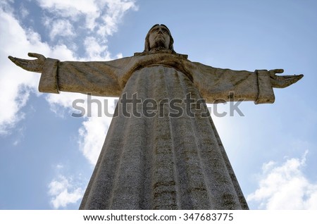 The Cristo Rei  monument of Jesus Christ in Lisbon, Portugal