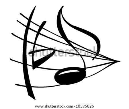 stock vector Music note