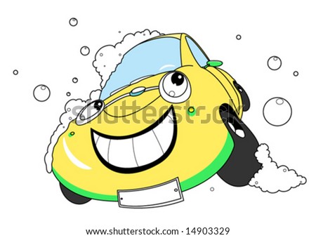 stock vector : Car wash