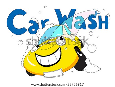 stock vector Car wash