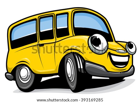Cartoon Bus Stock Vector Illustration 393169285 : Shutterstock