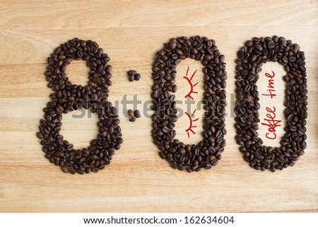 coffee, coffee time, numbers of grains of coffeecoffee, coffee time, numbers of grains of coffee