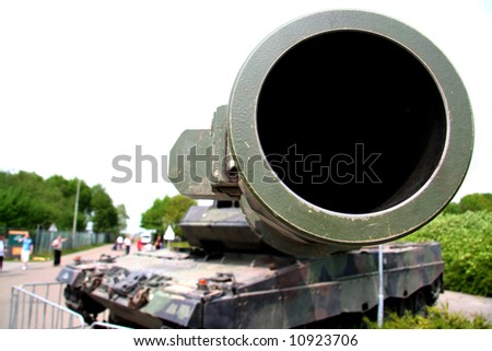 Gun barrel of Leopard II tank