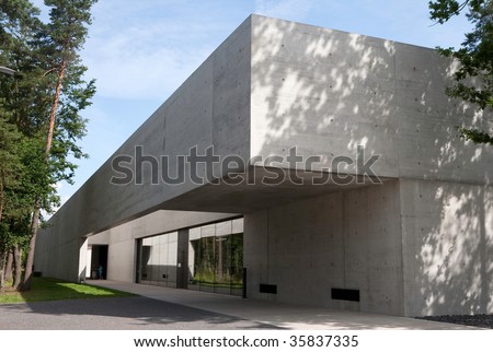 Exhibition building of Bergen-Belsen memorial site, Germany