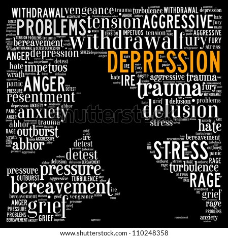 Concept Of Depression: Text Graphics Stock Photo 110248358 : Shutterstock