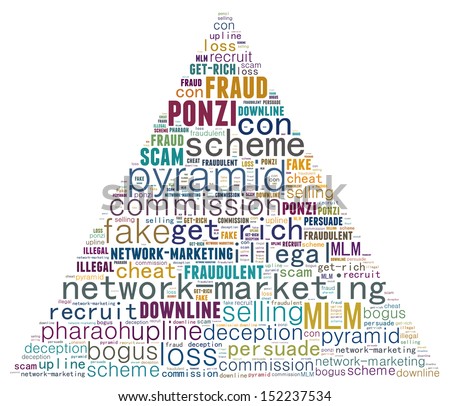Pyramid scheme in text graphics