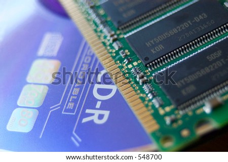 Computer RAM and CD disc