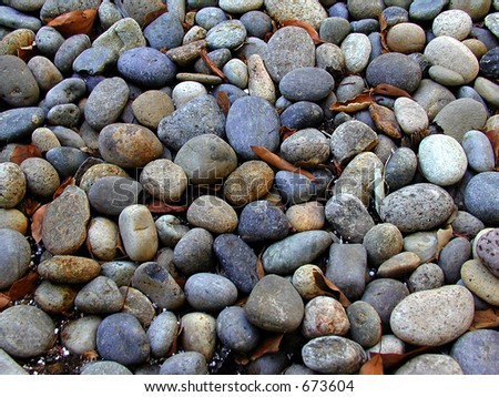 river bed pebbles