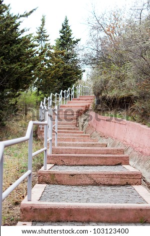 Spring time: outdoor steps
