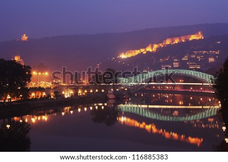 Night view of Tbilisi Old town