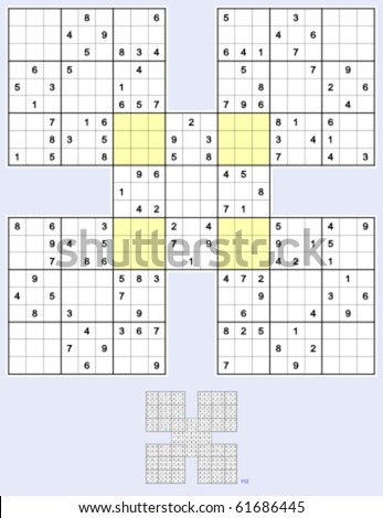 Samurai Sudoku Medium Samurai Sudoku Medium