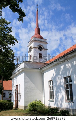 MEDIEVAL LUTHERAN CHURCH IN ESTONIAN ISLAND