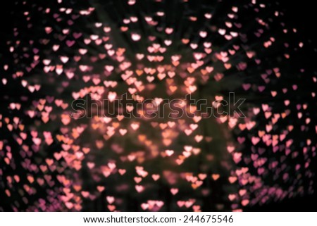 Lovely Bokeh Light Background,Valentine`s day Wallpaper.