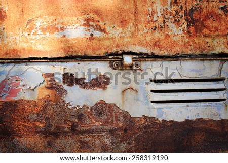 Old metal iron rust background and texture,old car