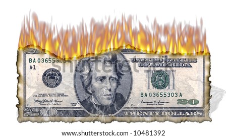 Burning up the money