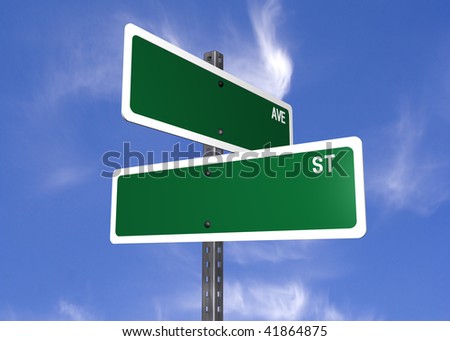 a set of blank street crossing signs ready to be customized