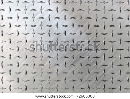 A 90 degree pattern of diamond plate metal. Abstract background